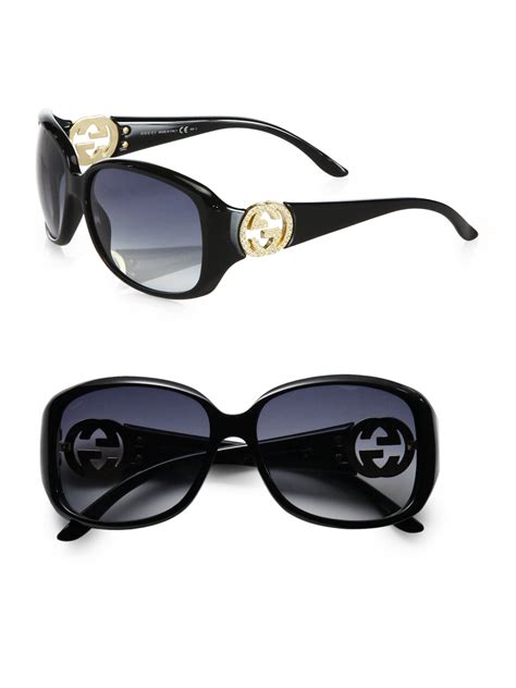 gucci crystal gg glasses